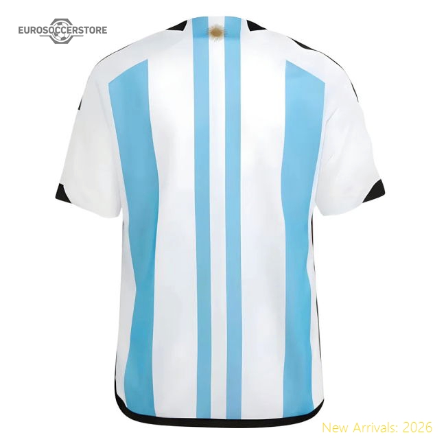 Argentina 2022 World Cup Winners Home Shirt - Kids (MESSI 10)-The Soccer Shirt Hub