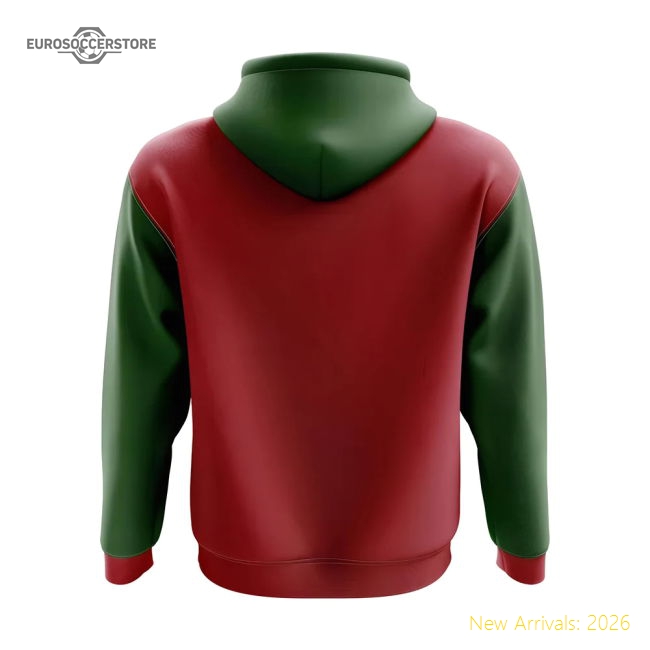 Morocco Concept Country Football Hoody (Red)-The Soccer Shirt Hub
