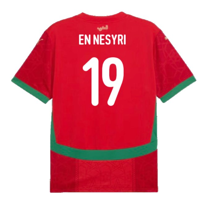 2024-2025 Morocco Home Shirt (En Nesyri 19)-The Soccer Shirt Hub