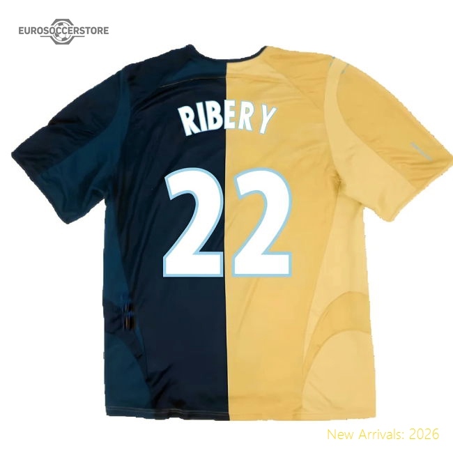 Marseille 2005-06 Third Shirt ((Excellent) L) (Ribery 22)-The Soccer Shirt Hub