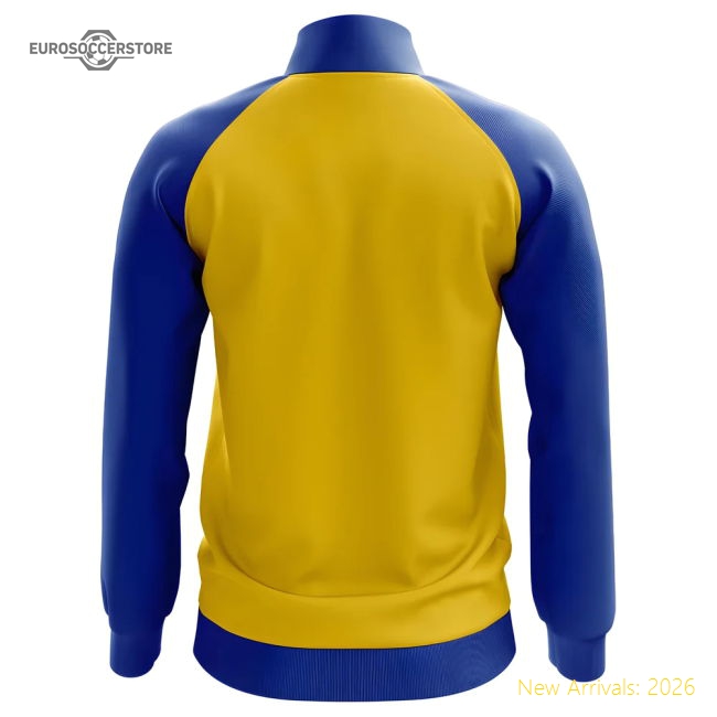 Sweden Concept Football Track Jacket (Yellow) - Kids-The Soccer Shirt Hub