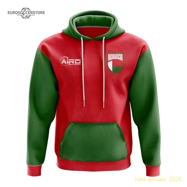 (red) Concept Country Football Hoody Madagascar Vintage Soccer Jersey-ProGoal Kits
