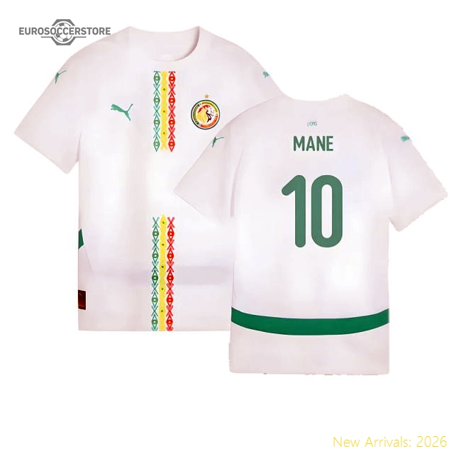 2024-2025 Senegal Home Shirt (Kids) (Mane 10)-The Soccer Shirt Hub