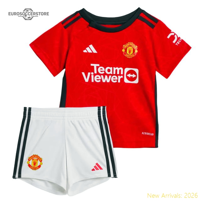 2023-2024 Man Utd Home Baby Kit (Your Name)-The Soccer Shirt Hub