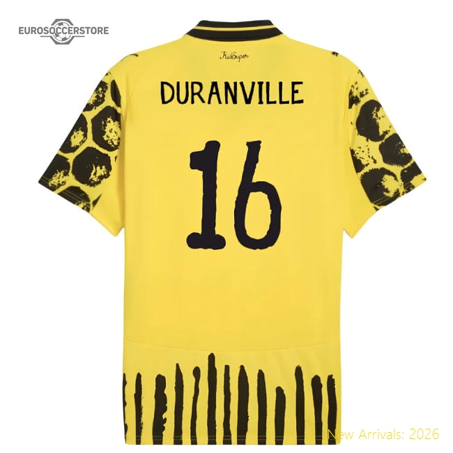 2025-2026 KIDSUPER x Borussia Dortmund CWC Home Shirt (Duranville 16)-The Soccer Shirt Hub