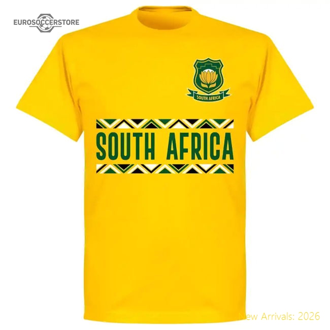 South Africa Rugby Team T-shirt - Yellow-The Soccer Shirt Hub