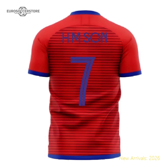 South Korea 2025-2026 Home Concept Football Kit (Libero) (H M SON 7)-The Soccer Shirt Hub
