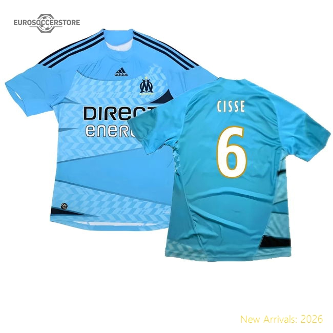 Marseille 2009-10 Away Shirt ((Excellent) M) (Cisse 6)-The Soccer Shirt Hub