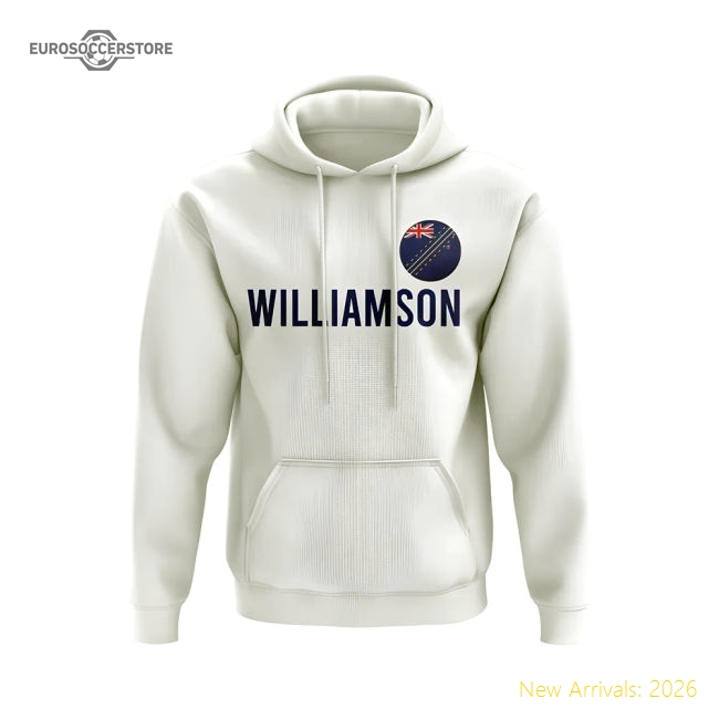 Kane Williamson New Zealand Name Hoody (White)-The Soccer Shirt Hub