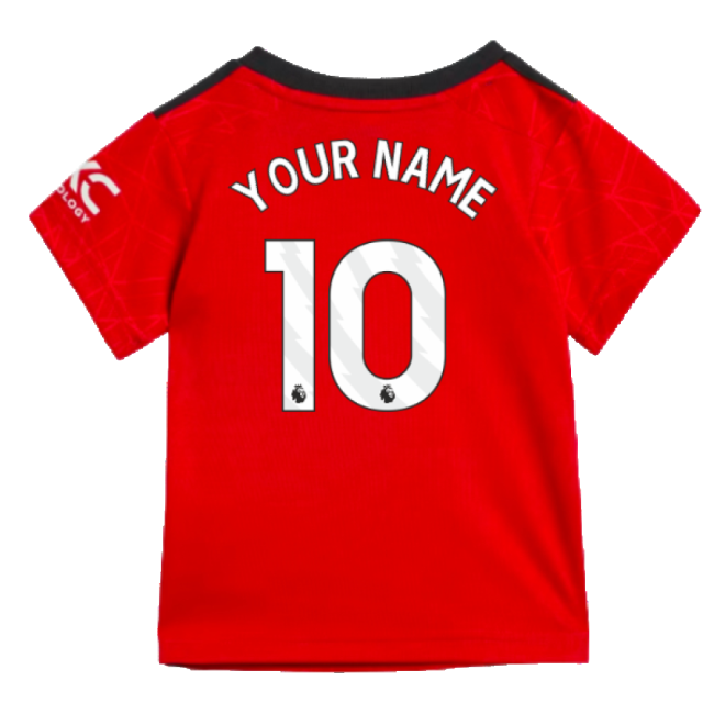 2023-2024 Man Utd Home Baby Kit (Your Name)-The Soccer Shirt Hub