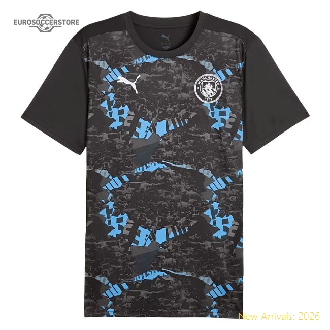 2024-2025 Man City Prematch SS Jersey (Strong Gray) (De Bruyne 17)-The Soccer Shirt Hub