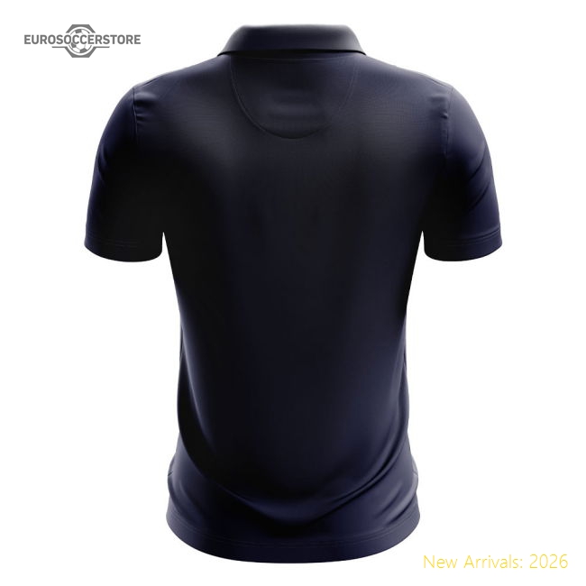 South Korea Football Polo Shirt (Navy)-The Soccer Shirt Hub
