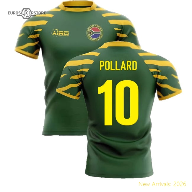 2025-2026 South Africa Springboks Home Concept Rugby Shirt (Pollard 10)-The Soccer Shirt Hub