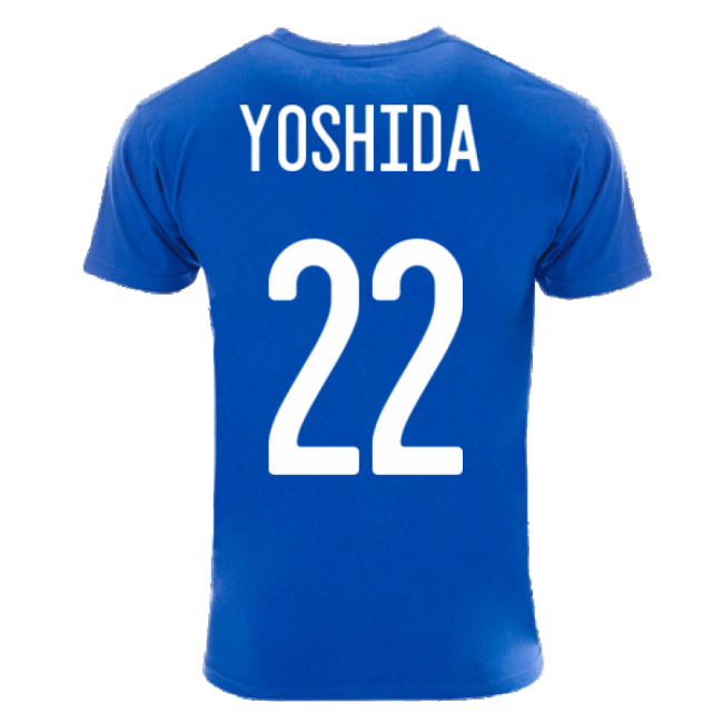 Japan Team T-Shirt - Royal (YOSHIDA 22)-The Soccer Shirt Hub