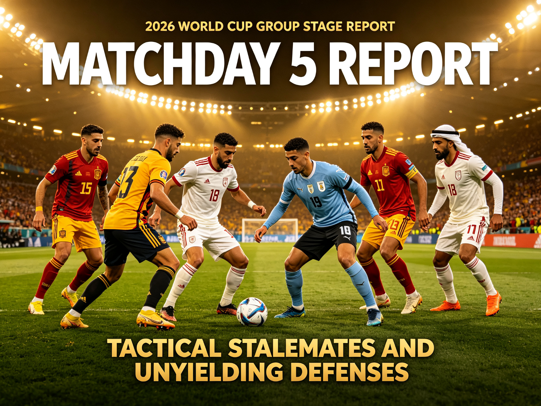 2026 World Cup Matchday 5 Report Cover - Tactical Stalemates and Unyielding Defenses