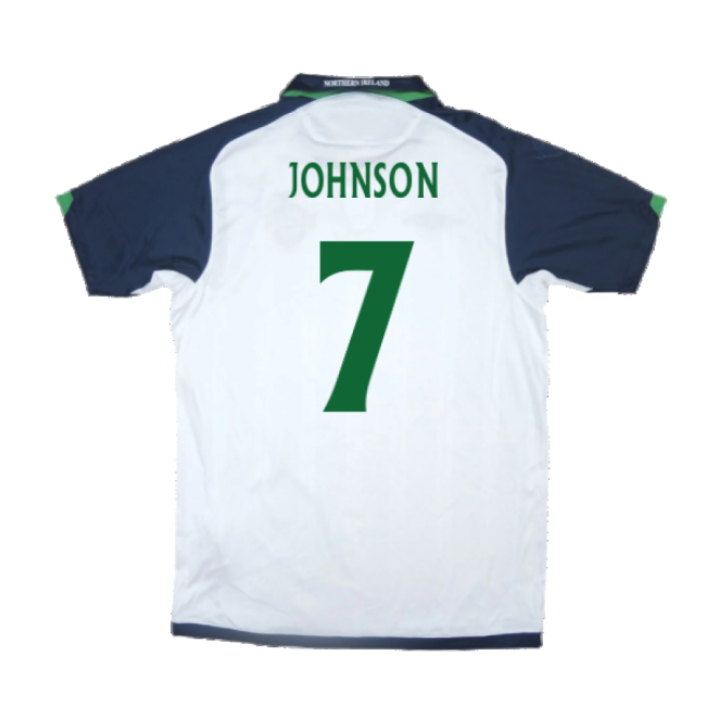 Northern Ireland 2009-10 Away Shirt ((Very Good) XL) (Johnson 7)-The Soccer Shirt Hub