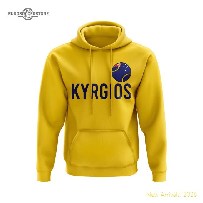 Nick Kyrgios Australia Name Hoody (Yellow)-The Soccer Shirt Hub