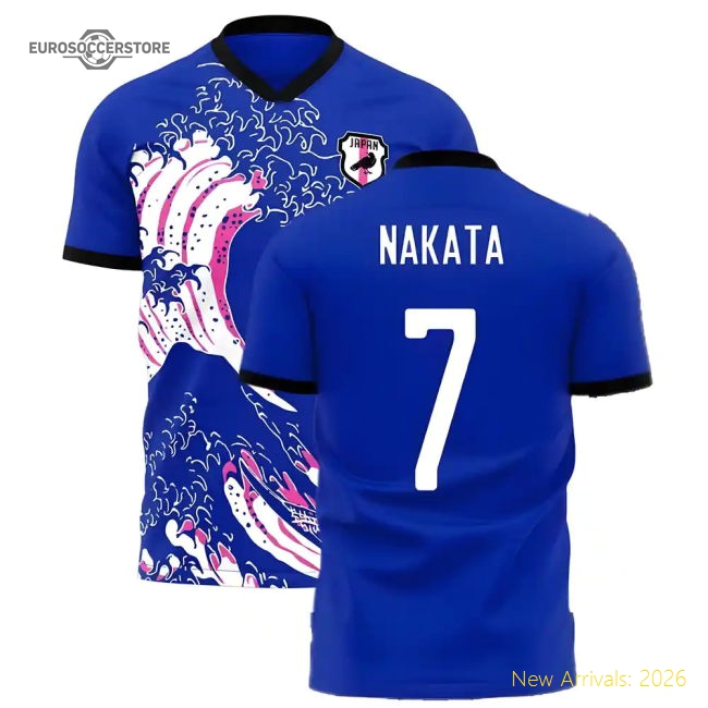 Japan Wave Concept Football Kit (Libero) (NAKATA 7)-The Soccer Shirt Hub