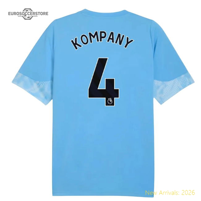 2025-2026 Man City Training Jersey (Light Blue) - Kids (Kompany 4)-The Soccer Shirt Hub