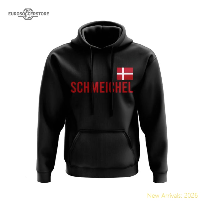Peter Schmeichel Denmark Name Hoody (Black)-The Soccer Shirt Hub
