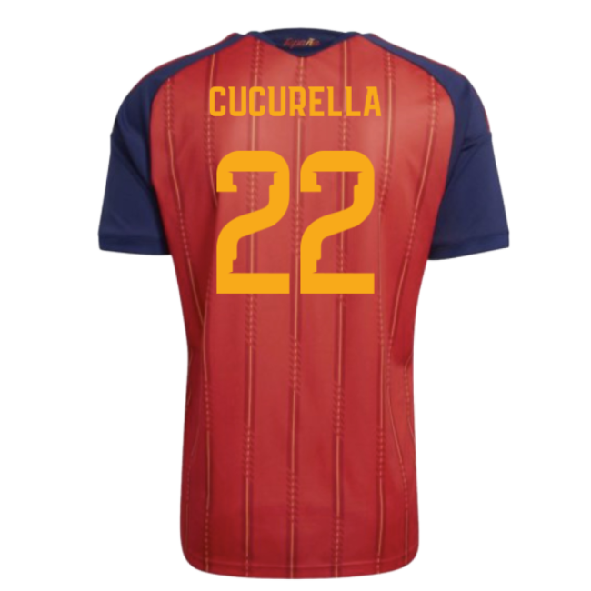 2026-2027 Spain Home Youth Kit (Cucurella 22)-The Soccer Shirt Hub