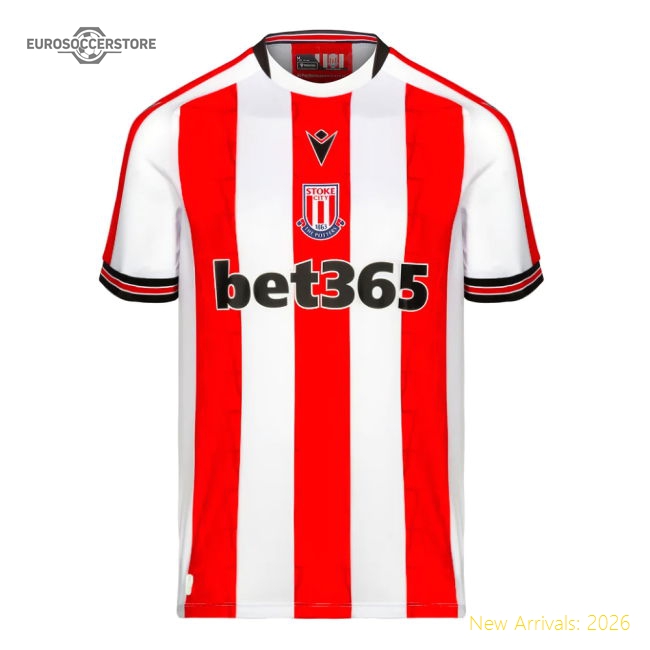 2024-2025 Stoke City Home Long Sleeve Shirt (Your Name)-The Soccer Shirt Hub