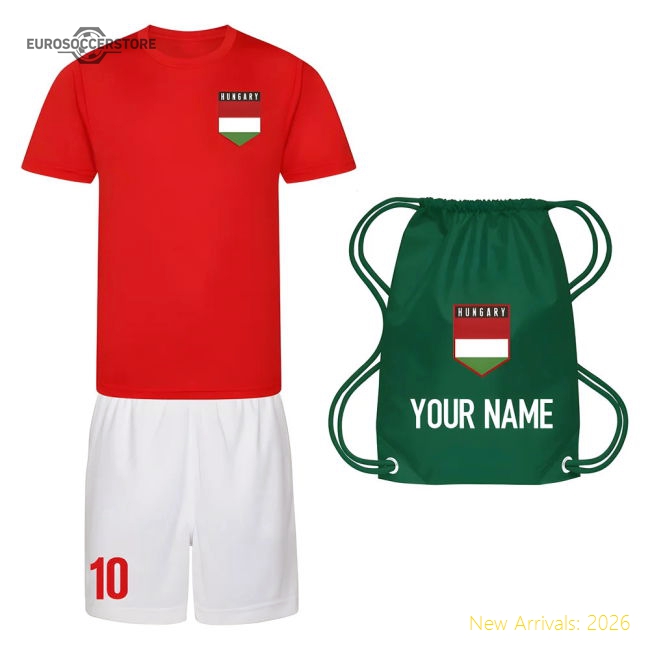 Personalised Hungary Training Kit Package-The Soccer Shirt Hub