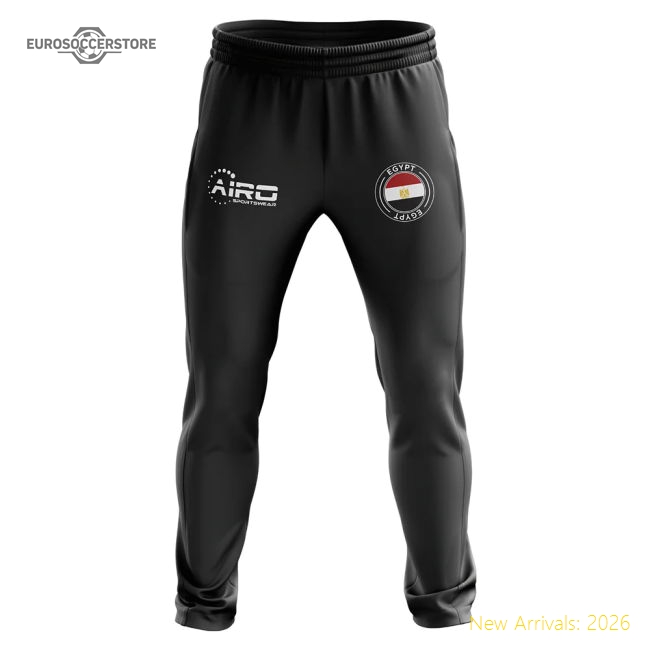 Egypt Concept Football Training Pants (Black)-The Soccer Shirt Hub