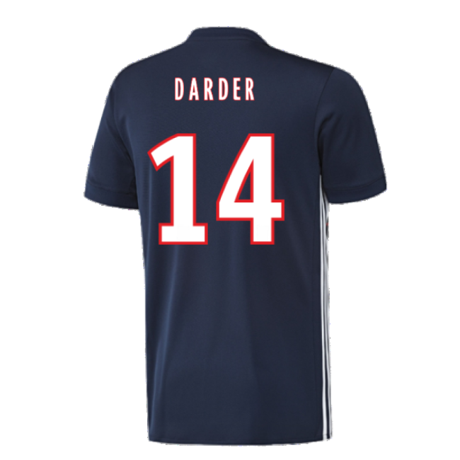 Lyon 2017-18 Away Shirt ((Excellent) L) (Darder 14)-The Soccer Shirt Hub