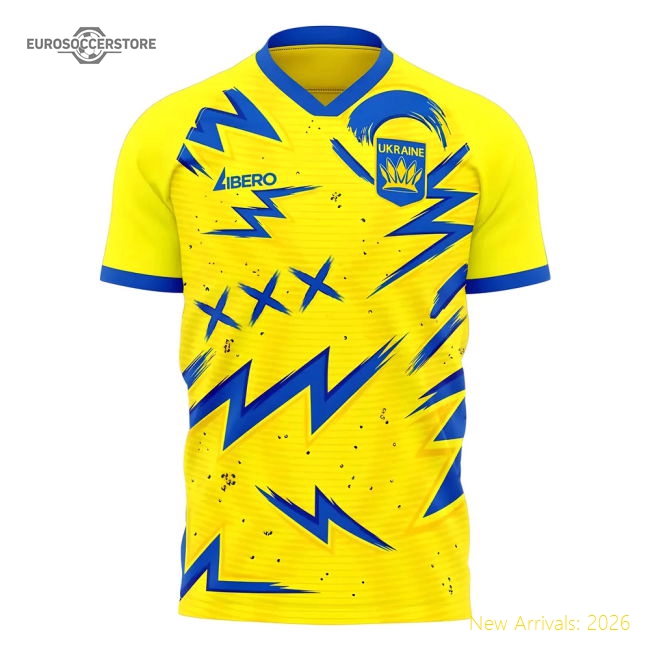 2025-2026 Ukraine Pre-Match Concept Shirt Womens-The Soccer Shirt Hub