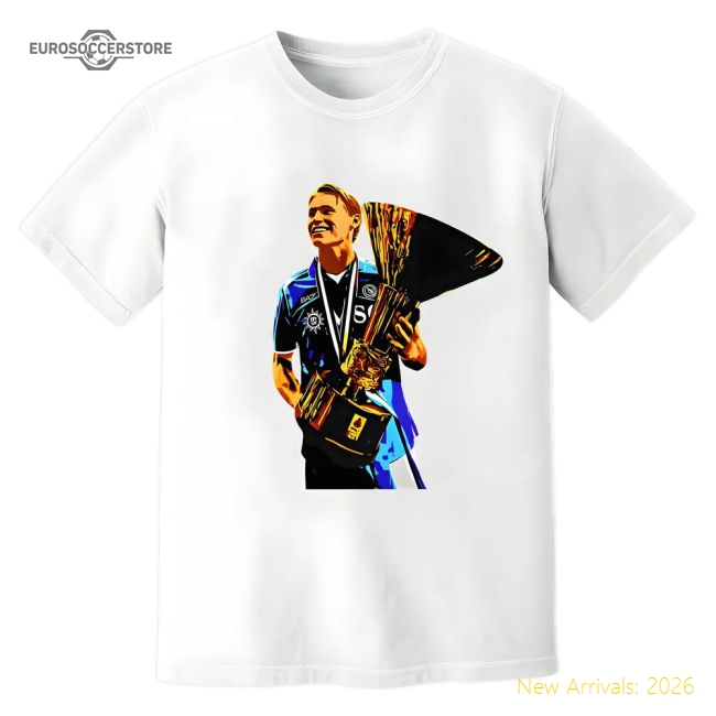 Scott McTominay Napoli Serie A Trophy T-Shirt (White)-The Soccer Shirt Hub
