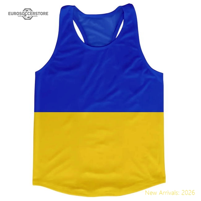 Ukraine Flag Running Vest-The Soccer Shirt Hub