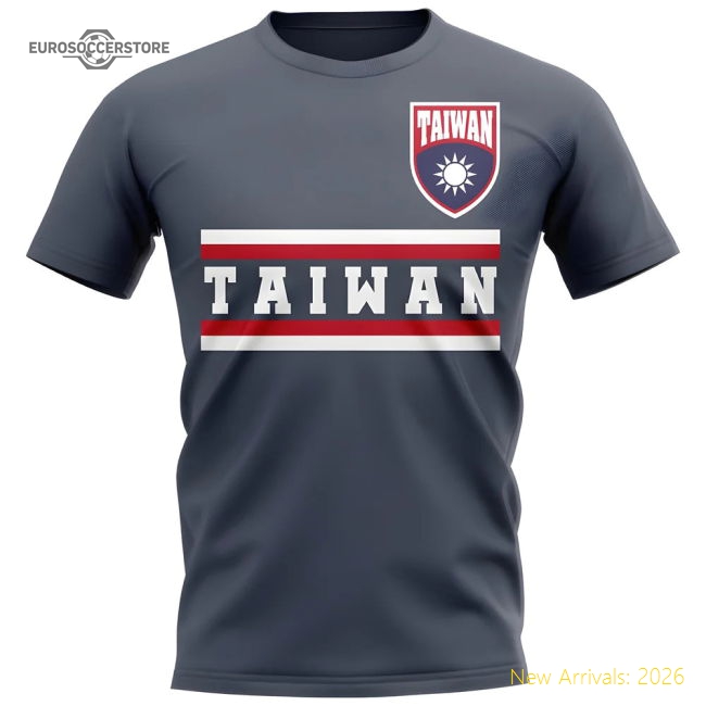 Taiwan Core Football Country T-Shirt (Navy)-The Soccer Shirt Hub