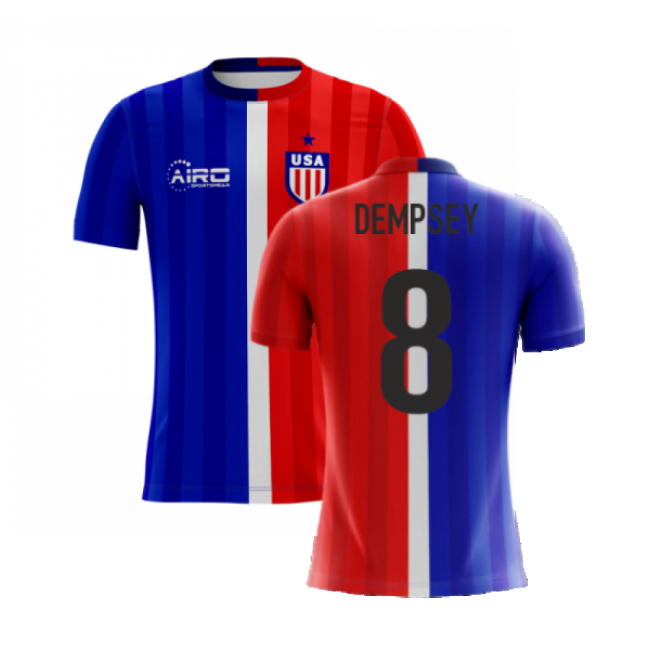 2025-2026 USA Airo Concept Away Shirt (Dempsey 8) - Kids-The Soccer Shirt Hub
