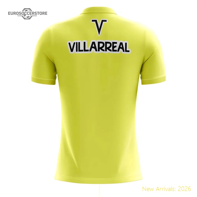 2025-2026 Villarreal Concept Training Shirt (Yellow)-The Soccer Shirt Hub