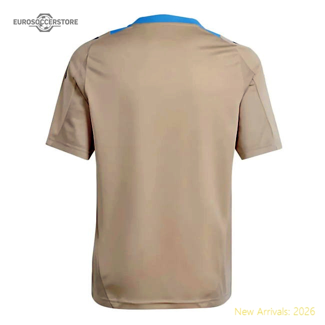 2024-2025 Argentina Training Jersey (Hazy Beige) - Kids (MESSI 10)-The Soccer Shirt Hub