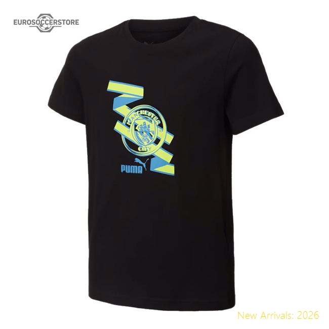 2024-2025 Man City ftblCulture Tee (Black) (De Bruyne 17)-The Soccer Shirt Hub