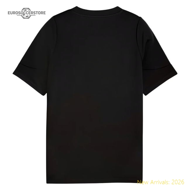 2025-2026 Man City Training Jersey (Black) - Kids (Haaland 9)-The Soccer Shirt Hub