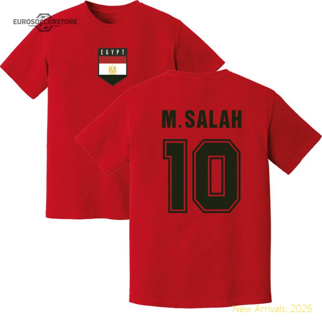 Salah Egypt Training Jersey (Red)-The Soccer Shirt Hub