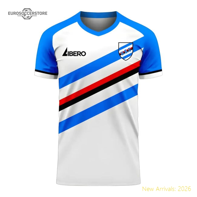 Sampdoria 2025-2026 Away Concept Football Kit (Libero)-The Soccer Shirt Hub