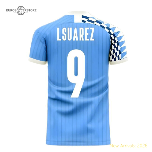 Uruguay 2025-2026 Home Concept Football Kit (Libero) (L SUAREZ 9)-The Soccer Shirt Hub