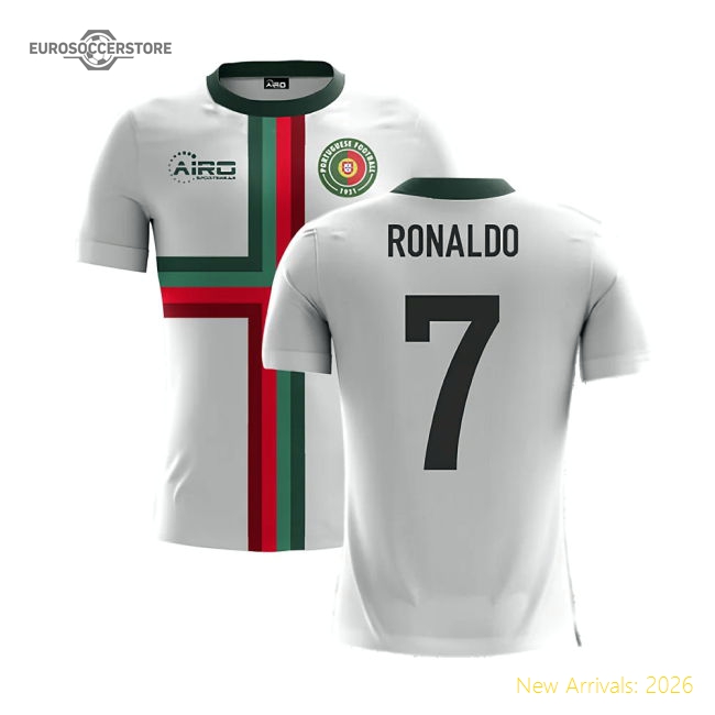 2025-2026 Portugal Airo Concept Away Shirt (Ronaldo 7) - Kids-The Soccer Shirt Hub