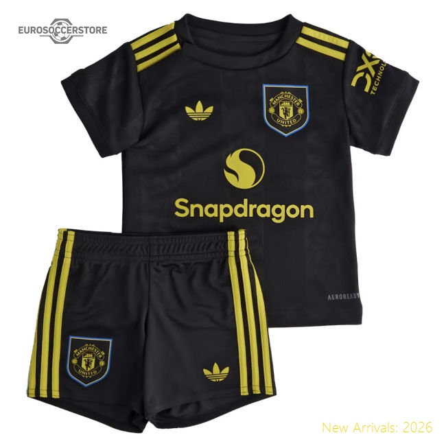 2025-2026 Manchester United Third Baby Kit (Martinez 6)-The Soccer Shirt Hub