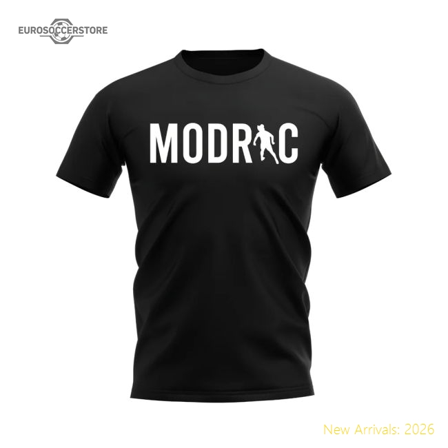 Luka Modric Silhouette T-Shirt (Black)-The Soccer Shirt Hub