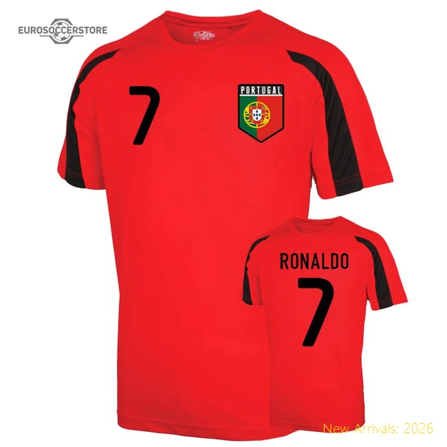 Portugal Sports Training Jersey (ronaldo 7) - Kids-The Soccer Shirt Hub