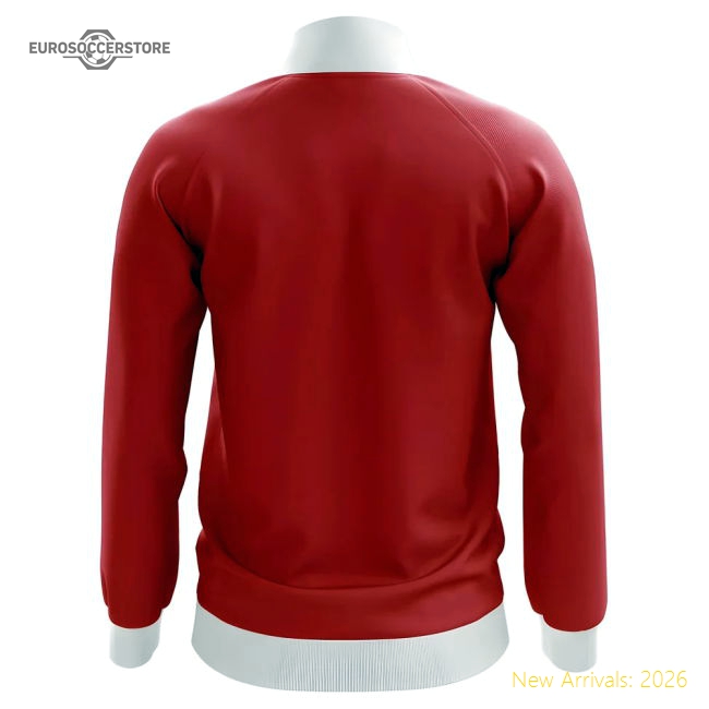 Wales Concept Football Track Jacket (Red) - Kids-The Soccer Shirt Hub