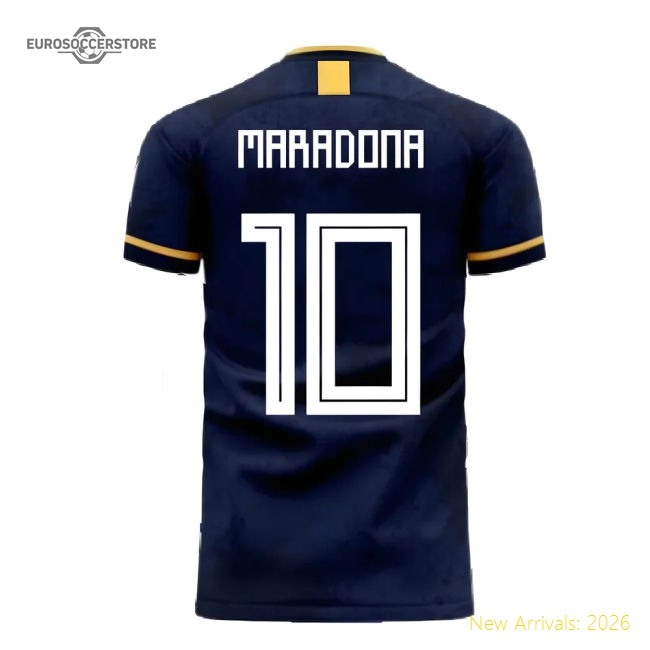 Argentina 2025-2026 Away Concept Football Kit (Libero) (MARADONA 10)-The Soccer Shirt Hub
