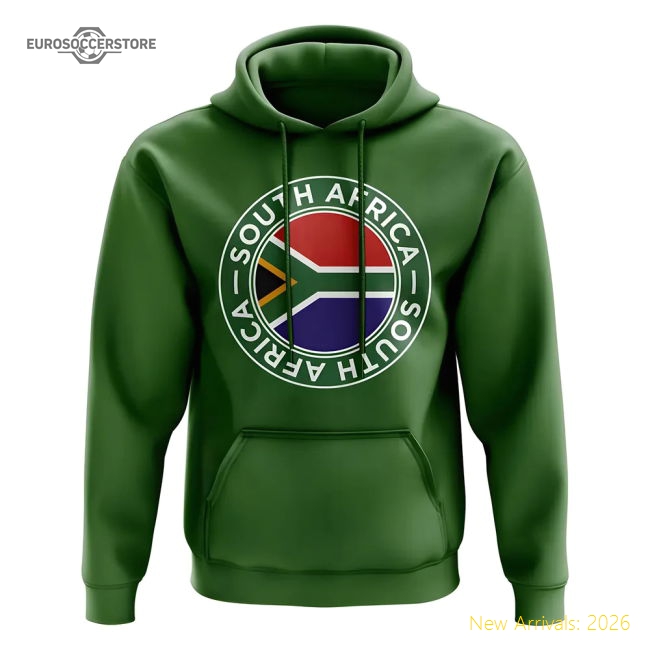 South Africa Football Badge Hoodie (Green)-The Soccer Shirt Hub
