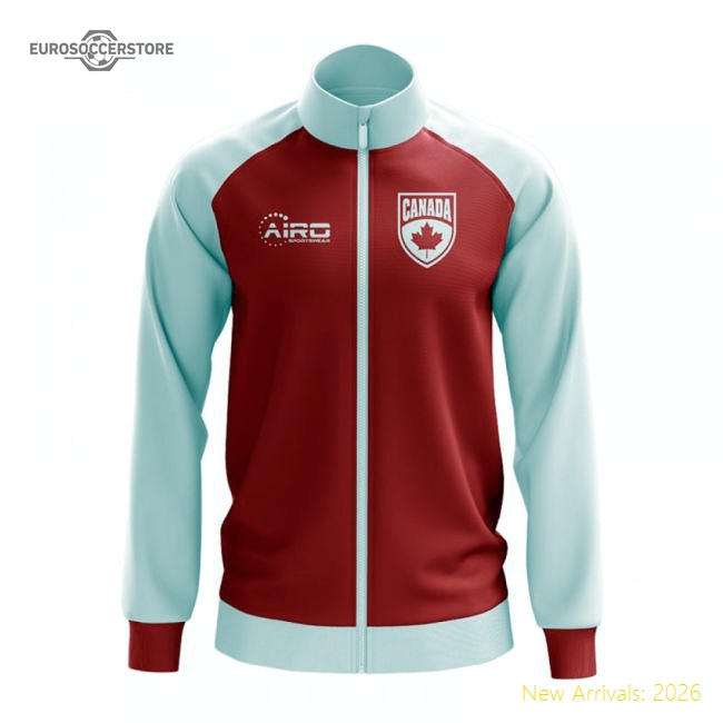 Canada Concept Football Track Jacket (Red)-The Soccer Shirt Hub