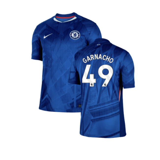 2025-2026 Chelsea Home Shirt (Garnacho 49)-The Soccer Shirt Hub